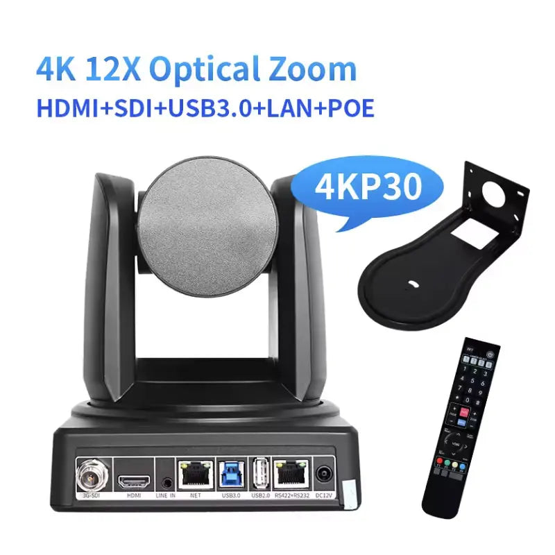 4K 10X/20X Conference Camera NDI SDI USB HDMI IP PTZ Cam Live Streaming  Support POE for Church Business Meeting