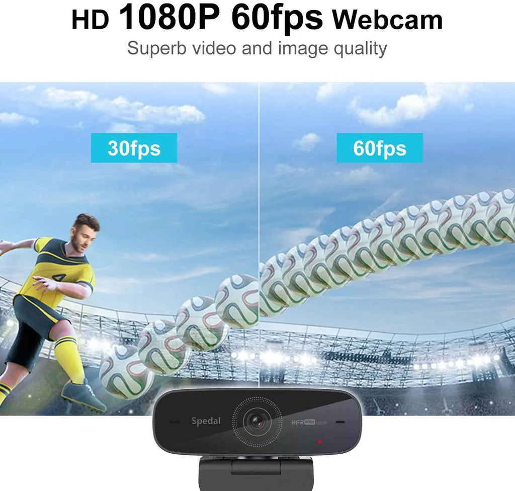 Spedal AF926 1080p 60Fps Auto Focus Webcam Full HD USB Camera  with Microphones and bracket  for PC MAC Business meeting