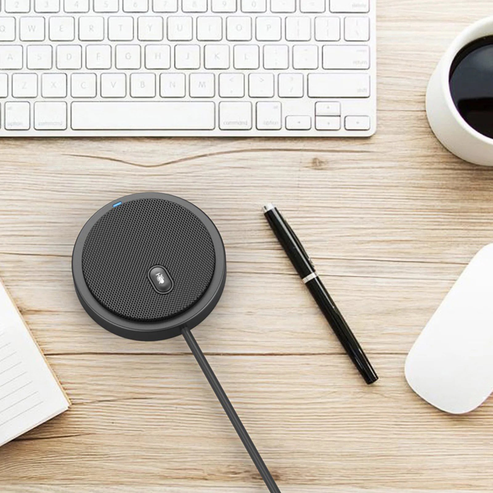 USB Omni-directional Condenser Microphone Mic for Meeting Business Conference Computer Laptop PC Voice Chat Video Sound Pick