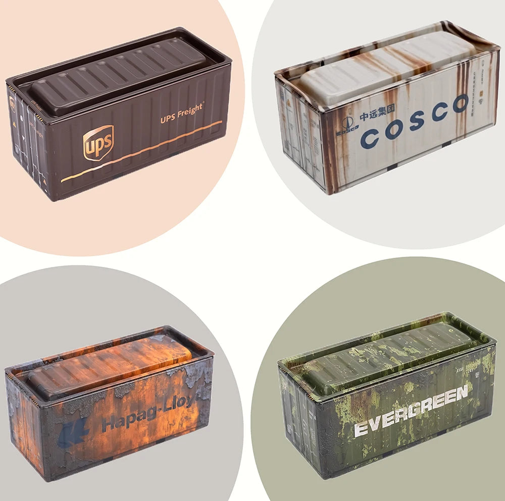 Mini Iron Storage Box Miniature Storage Iron Box Creative Decoration Collect Small Item Desktop Mini Container Model Xmas Gifts